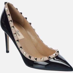 Valentino Rockstud 85mm Patent Pumps